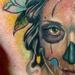 Tattoos - portrait of a woman mixed with neotraditional elements  - 78236